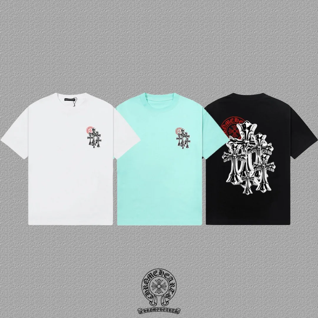 [CH ] 2026FW T LOGO Premium 26s Same Style ：Black White Green Size：S M L XL 2XL
